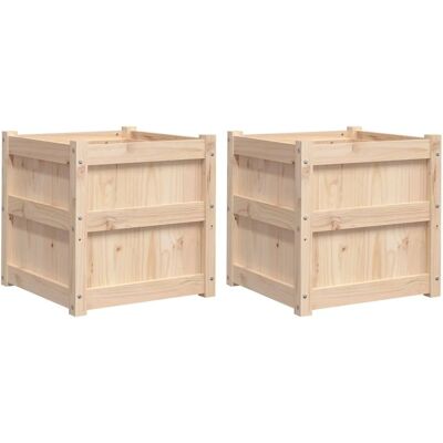 vidaXL Natürliche Kiefer Gartenpflanzkübel vidaXL Natürliche Kiefer Gartenpflanzkübel