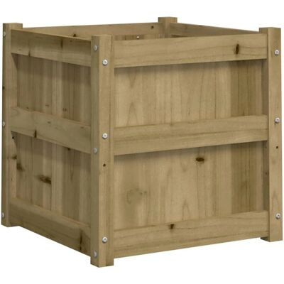 vidaXL Tuinplantbak 50x50x50 cm geïmpregneerd dennenhout - Tuinplantbak vidaXL Tuinplantbak 50x50x50 cm geïmpregneerd dennenhout - Tuinplantbak