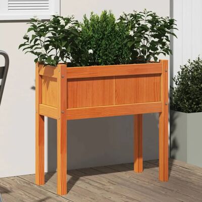 vidaXL Pflanzkübel mit Beinen Wachsholz - Gartenkübel vidaXL Pflanzkübel mit Beinen Wachsholz - Gartenkübel