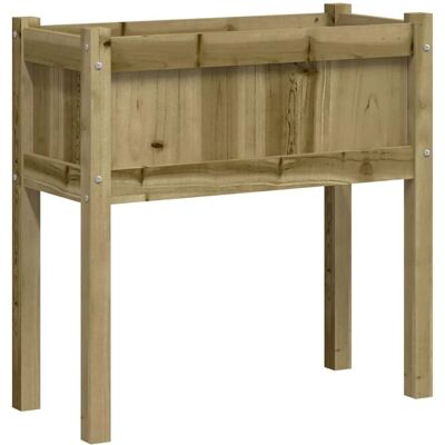 Tuinpot met poten 70x31x70 cm geïmpregneerd dennenhout - Tuinplant Tuinpot met poten 70x31x70 cm geïmpregneerd dennenhout - Tuinplant