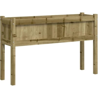 Houten plantenbak met poten - Geïmpregneerd - 110x31x70 cm Houten plantenbak met poten - Geïmpregneerd - 110x31x70 cm