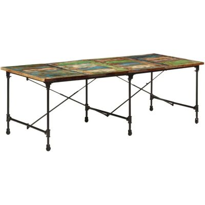 vidaXL Eettafel van gerecycled hout - 220x90x77cm vidaXL Eettafel van gerecycled hout - 220x90x77cm