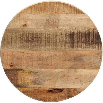 vidaXL Round Mango Wood Table Top - 40x3.8cm - Rustic Finish vidaXL Round Mango Wood Table Top - 40x3.8cm - Rustic Finish