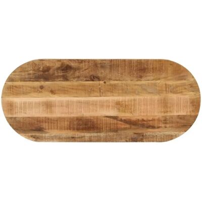 vidaXL Solid Mango Wood Oval Table Top 110x50cm - Table Top vidaXL Solid Mango Wood Oval Table Top 110x50cm - Table Top