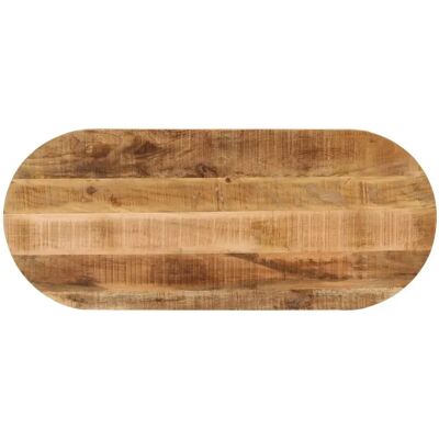 vidaXL 370109 Tischplatte aus Mango massiv - oval braun vidaXL 370109 Tischplatte aus Mango massiv - oval braun