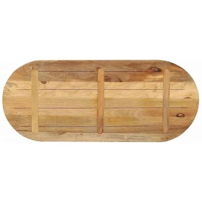 vidaXL Tischplatte Natur Mango Holz Oval 100x40x3,8cm - Tischplatte vidaXL Tischplatte Natur Mango Holz Oval 100x40x3,8cm - Tischplatte