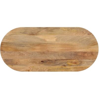 vidaXL 370127 Table - Oval Solid Mango Wood - 110x50cm vidaXL 370127 Table - Oval Solid Mango Wood - 110x50cm