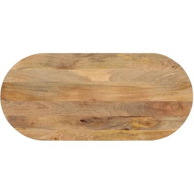 vidaXL 370131 Solid Mango Wood Oval Table - Table vidaXL 370131 Solid Mango Wood Oval Table - Table