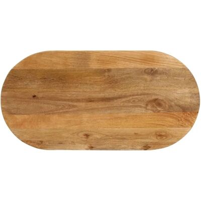 vidaXL Mangoholz Oval Tischplatte 120x60x2,5 cm vidaXL Mangoholz Oval Tischplatte 120x60x2,5 cm