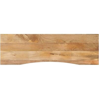 vidaXL Schreibtischplatte mit Kurve - Massiv Mangoholz - 160x50cm vidaXL Schreibtischplatte mit Kurve - Massiv Mangoholz - 160x50cm