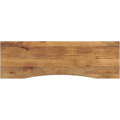 vidaXL Bureaublad mit Rundung - 160x50x2,5 cm - Massiv Mangoholz - Rustikal vidaXL Bureaublad mit Rundung - 160x50x2,5 cm - Massiv Mangoholz - Rustikal