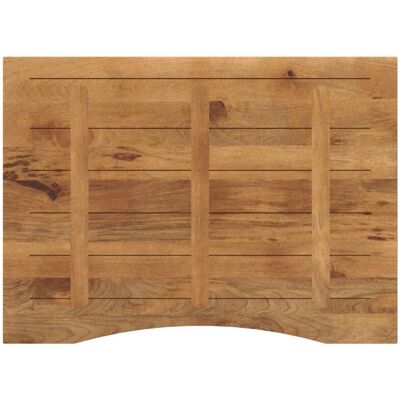 vidaXL Schreibtischplatte mit Aussparung - Massivholz Mango vidaXL Schreibtischplatte mit Aussparung - Massivholz Mango