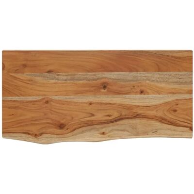 vidaXL Estante in Legno Massiccio con Bordo Naturale - Archiviazione e Decorazione vidaXL Estante in Legno Massiccio con Bordo Naturale - Archiviazione e Decorazione