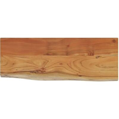 vidaXL Wandregal 80x30x2,5 cm Rechteckig Massivholz Akazie Baumkante - Wall Shelf vidaXL Wandregal 80x30x2,5 cm Rechteckig Massivholz Akazie Baumkante - Wall Shelf