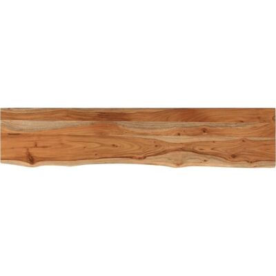 vidaXL Mensola da parete 110x20x3,8 cm - Mensola, Legno di Acacia, Bordi Rustici vidaXL Mensola da parete 110x20x3,8 cm - Mensola, Legno di Acacia, Bordi Rustici
