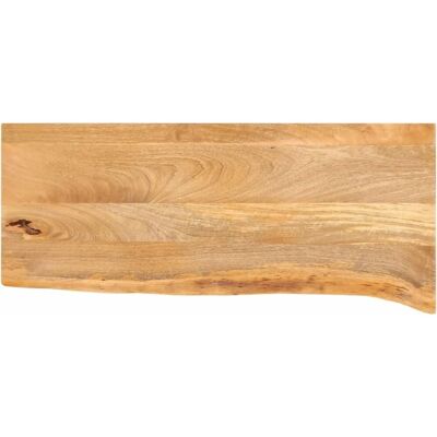 vidaXL Tabla de madera de mango con borde natural - 80x20x2,5 cm vidaXL Tabla de madera de mango con borde natural - 80x20x2,5 cm