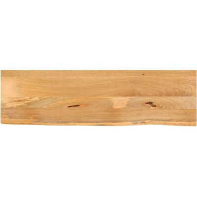 vidaXL Massives Mangoholz Esstischplatte - Naturkante - 100x20x3,8 cm vidaXL Massives Mangoholz Esstischplatte - Naturkante - 100x20x3,8 cm