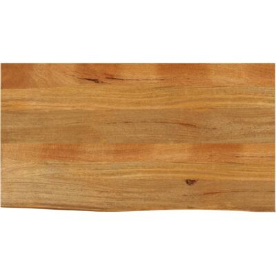vidaXL 370551 Solid Mango Wood Dining Table - Live Edge Natural Finish vidaXL 370551 Solid Mango Wood Dining Table - Live Edge Natural Finish