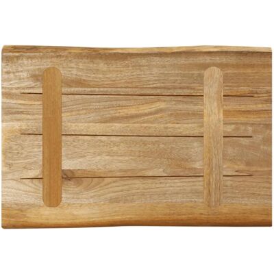 vidaXL Tischplatte mit Baumkante 60x40x3,8 cm Raues Mango - Tischplatte vidaXL Tischplatte mit Baumkante 60x40x3,8 cm Raues Mango - Tischplatte