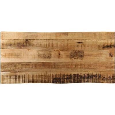 vidaXL Blad voor tafel met levende rand 90x40x3,8 cm Massief mango - Tafelblad vidaXL Blad voor tafel met levende rand 90x40x3,8 cm Massief mango - Tafelblad