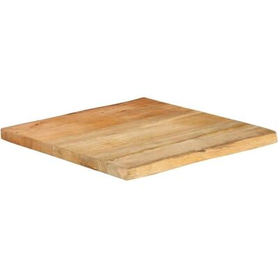 vidaXL Tischplatte mit Baumkante 40x40 cm Massivholz Mango Braun vidaXL Tischplatte mit Baumkante 40x40 cm Massivholz Mango Braun