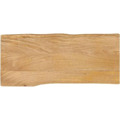 Vidaxl Superficie de Mesa de Madera de Mango Borde Naturales Vidaxl Superficie de Mesa de Madera de Mango Borde Naturales
