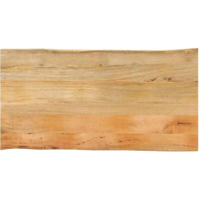 vidaXL Plateau en bois de manguier avec bord vivant - 100x60 cm vidaXL Plateau en bois de manguier avec bord vivant - 100x60 cm
