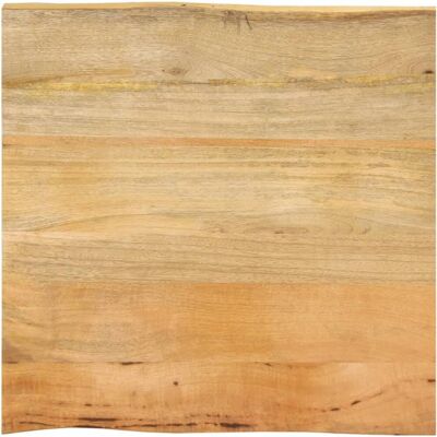 vidaXL Bordplade 80x80cm Massivt mangotræ Rustik med levende kant vidaXL Bordplade 80x80cm Massivt mangotræ Rustik med levende kant