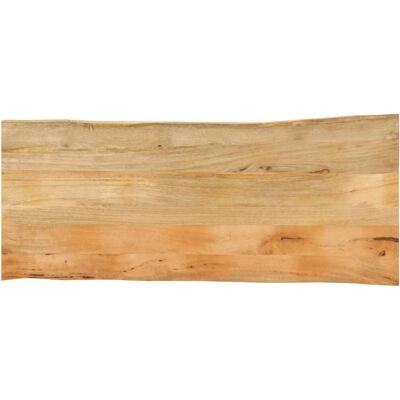 vidaXL Tablier de table - Borde naturel - Bois de manguier massif - 140x60x3,8 cm vidaXL Tablier de table - Borde naturel - Bois de manguier massif - 140x60x3,8 cm