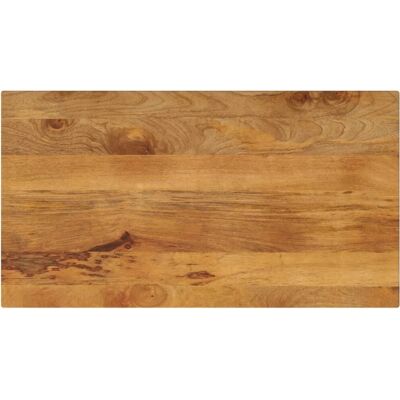 vidaXL Mango Wood Rectangular Tabletop - Rustic Finish vidaXL Mango Wood Rectangular Tabletop - Rustic Finish