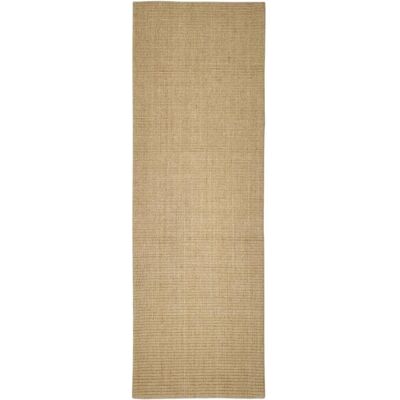 vidaXL Sisal-Teppich - 66x200 cm, Hellbraun, Kratzmatte vidaXL Sisal-Teppich - 66x200 cm, Hellbraun, Kratzmatte