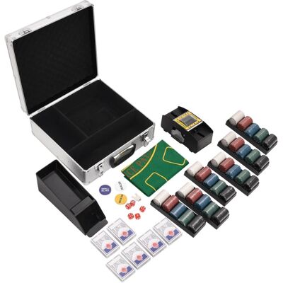 vidaXL Poker Chip Set - 600 pcs, 4g, Multicolore - Poker Set vidaXL Poker Chip Set - 600 pcs, 4g, Multicolore - Poker Set