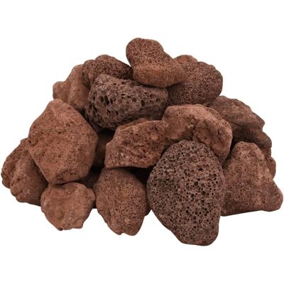 Roches volcaniques rouges naturelles 25kg - Pierres décoratives Roches volcaniques rouges naturelles 25kg - Pierres décoratives
