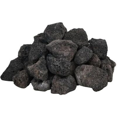 vidaXL Sorte lavasten 25 kg - Akvariedekoration vidaXL Sorte lavasten 25 kg - Akvariedekoration