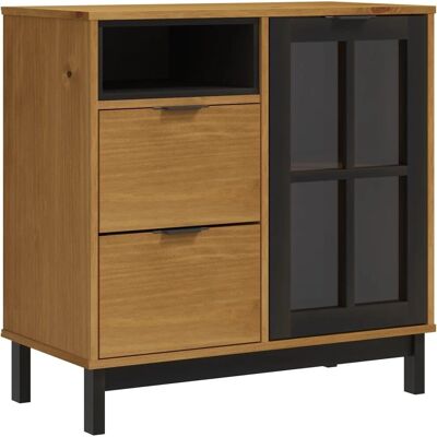 vidaXL Sideboard 80x40x80cm aus massivem Kiefernholz braun vidaXL Sideboard 80x40x80cm aus massivem Kiefernholz braun