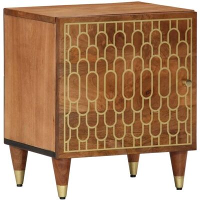 vidaXL Nachttisch - Mango Holz - 40x33x46 cm - Nachttisch vidaXL Nachttisch - Mango Holz - 40x33x46 cm - Nachttisch