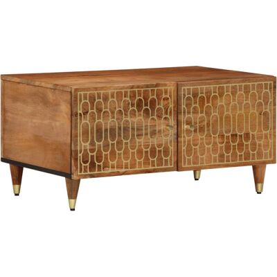 VidaXL 358289 Braune Mango Massivholz Couchtisch - Couchtisch VidaXL 358289 Braune Mango Massivholz Couchtisch - Couchtisch