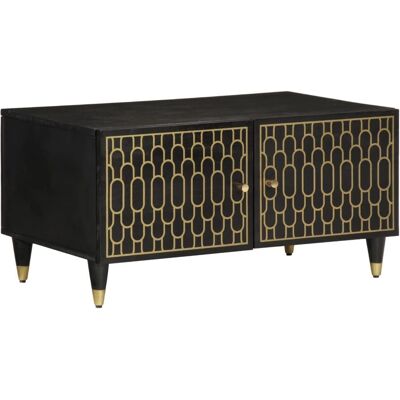 vidaXL Couchtisch 80X50X40 Cm Massivholz Mango - Couchtisch vidaXL Couchtisch 80X50X40 Cm Massivholz Mango - Couchtisch