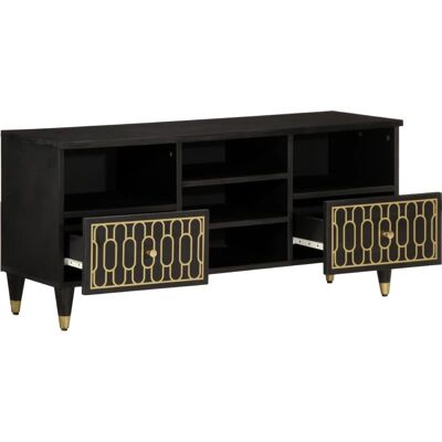vidaXL TV-kaappi 100x33x46 cm Massiivinen Mango - TV Kaappi vidaXL TV-kaappi 100x33x46 cm Massiivinen Mango - TV Kaappi