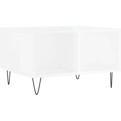 vidaXL Couchtisch Hochglanz Weiß 60x50x36,5 cm Holzwerkstoff - Couchtisch vidaXL Couchtisch Hochglanz Weiß 60x50x36,5 cm Holzwerkstoff - Couchtisch