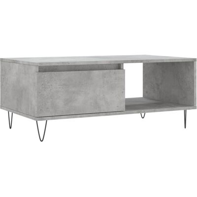 vidaXL Betonggraue Couchtisch - 90x50x36,5 cm - Beistelltisch vidaXL Betonggraue Couchtisch - 90x50x36,5 cm - Beistelltisch