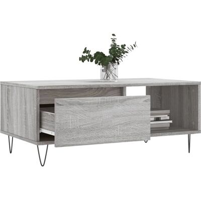 vidaXL Graues Sonoma Couchtisch - 90x50x36,5 cm - Couchtisch vidaXL Graues Sonoma Couchtisch - 90x50x36,5 cm - Couchtisch