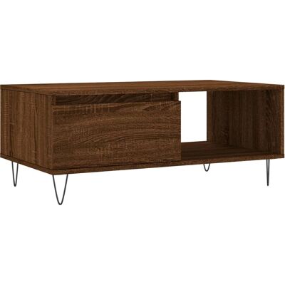 vidaXL 830571 Kaffee- / Beistelltisch aus Eiche in Braun - Couchtisch vidaXL 830571 Kaffee- / Beistelltisch aus Eiche in Braun - Couchtisch