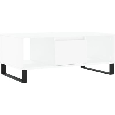 vidaXL 830596 Weiße Engineered Wood Couchtisch - Beistelltisch vidaXL 830596 Weiße Engineered Wood Couchtisch - Beistelltisch