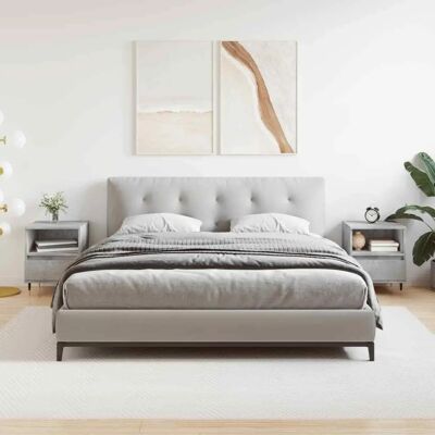 vidaXL Nuits de chevet Gris Béton 2 pcs - Nuits de chevet - Publicité vidaXL Nuits de chevet Gris Béton 2 pcs - Nuits de chevet - Publicité