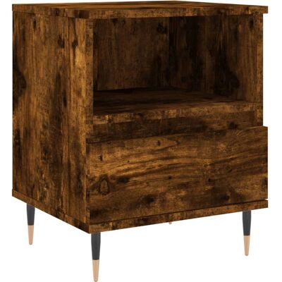 vidaXL 830614 Table de nuit - Chêne fumé - Table de Nuit - Publicité vidaXL 830614 Table de nuit - Chêne fumé - Table de Nuit - Publicité
