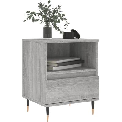 vidaXL Grau Sonoma 2er Nachttische - Nachttisch vidaXL Grau Sonoma 2er Nachttische - Nachttisch