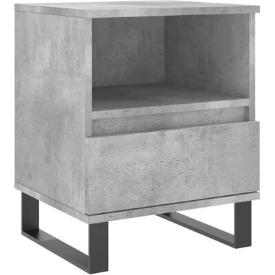 vidaXL Nachtkastje - Beton Grijs - Nachtkastje - Nachtkastje vidaXL Nachtkastje - Beton Grijs - Nachtkastje - Nachtkastje