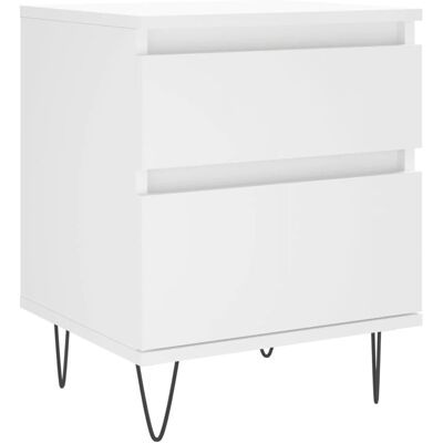 vidaXL Nachttisch - Engineered Wood - Weiß - 40x35x50 cm - Nachttisch/Beistelltisch vidaXL Nachttisch - Engineered Wood - Weiß - 40x35x50 cm - Nachttisch/Beistelltisch