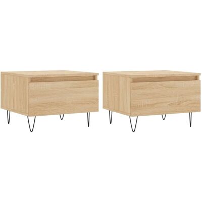 vidaXL Sonoma Eiche Couchtisch - Beistelltisch vidaXL Sonoma Eiche Couchtisch - Beistelltisch